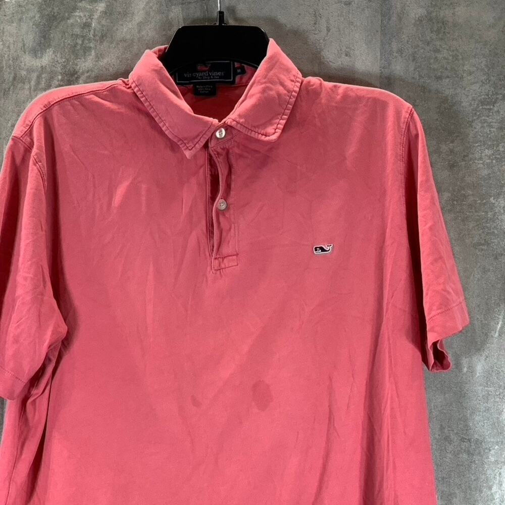 VINEYARD VINES Men's Red Classic Pima Pique Short-Sleeve Polo Shirt SZ M - Picture 2 of 9